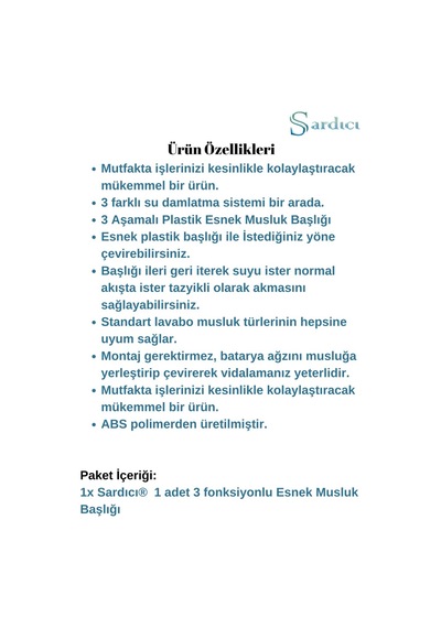 Krom Su Tasarruflu Musluk Ucu
