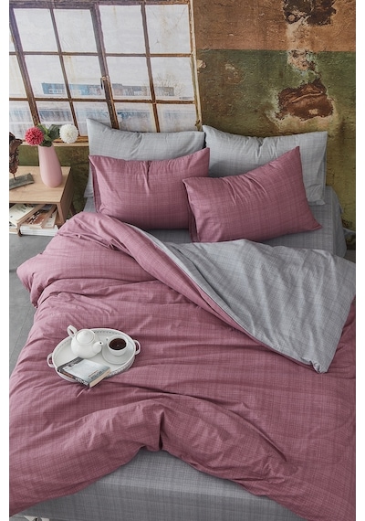 BonjardinHome %100 Pamuklu Çift Taraflı Çift Kişilik Nevresim Takımı (473536025) Çok Renkli