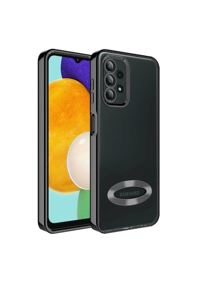 Samsung Uyumlu A13 4G Kılıf Kamera Korumalı Logo Gösteren Omega Kapak