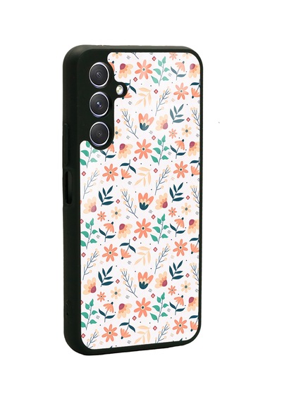 Samsung Uyumlu A54 Minik Sonbahar Tasarımlı Glossy Telefon Kılıfı Çok Renkli