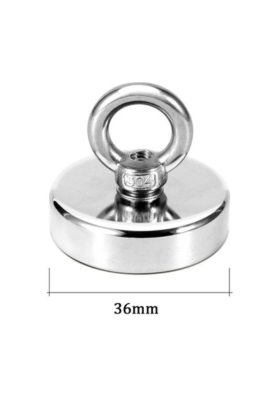 Valkyrie D36 Neodyum Mıknatıs 36mm 41 KG Askılı Güçlü Fishing Salvage Magnet