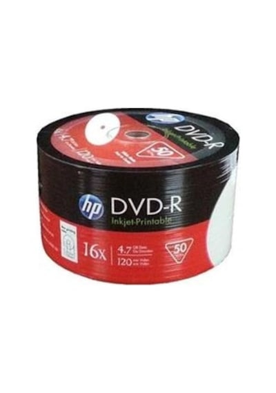 Hp Dvd-r 4,7gb-120min 16x 50 Li Shrink Kdo