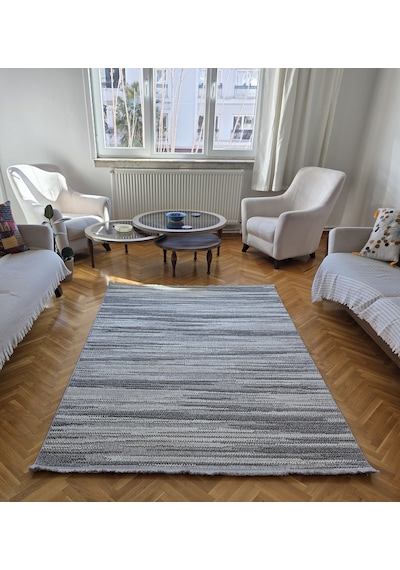 Elvey Home Monaco 140 Krem Gri İskandinav Sisal Bukle Bohem Yumuşak Özel Ölçü Salon Koridor Mutfak Halı Yolluk 0140-krem/gri/bej