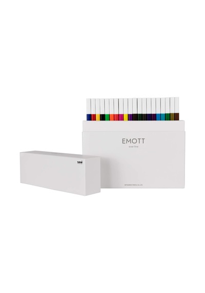 Uni Emott 0.4 Fine Akrilik Uçlu Kalem 40'lı Set