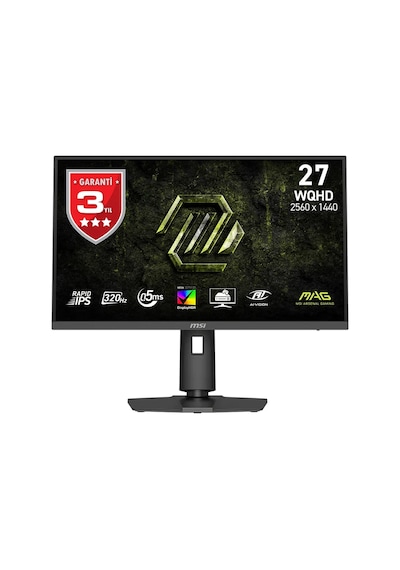Msı Mag 274qpf X32 27 2560x1440 Wqhd 320hz 0.5ms Hdmı Dp Hdr 400 Amd Freesync Rapid Ips Gaming Monitör
