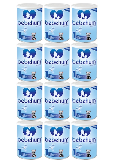 Bebehum 1 Numara Teneke Bebek Sütü 0-6 Ay 400 gr x 12 Adet