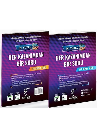 Karekök Yks Tyt Ayt Kimya Her Kazanımdan Bir Soru Tek Kitap Karekök Yayınları