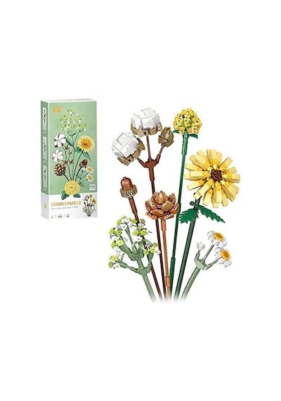 Fun4kid Mini Bloklar Çiçek Buketi Yapı Setleri, Yapay Çiçekler, Yapı Taşları, Dekorasyon, Ev, 646 Adet, Yetişkinler İçin Botanik Koleksiyonu Pamuk/çam Kozalakları/gerbera/craspedia 20beyazcipso Fun4kid Mini Bloklar Çiçek Buketi Yapı Setleri, Yapay Çiçekler, Yapı Taşları, Dekorasyon, Ev, 646 Adet, Yetişkinler İçin Botanik Koleksiyonu Pamuk/çam Kozalakları/gerbera/craspedia 20beyazcipso