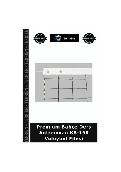 Premium Bahçe Ders Antrenman Kr-198 Voleybol Filesi