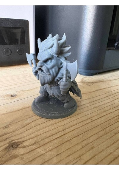Viking Berserker Savaşçı Heykeli - Dekoratif Mini Figür Biblo - Masaüstü Aksesuarı
