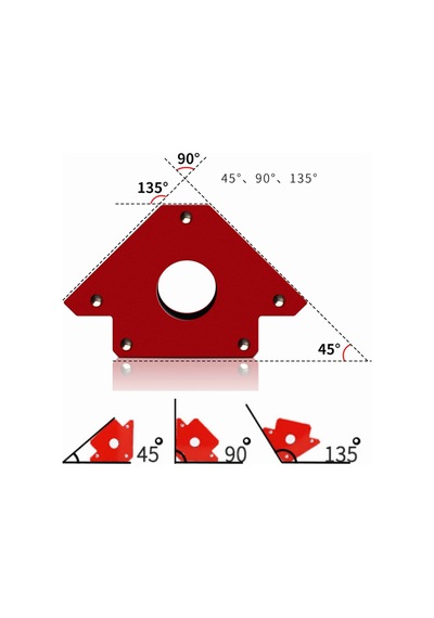 Manyetik Montaj Gönyesi 22kg 50lbs 100mm Sedef
