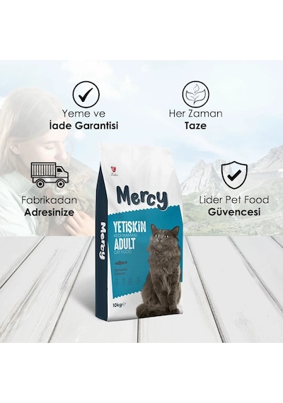 Mercy Somonlu Yetişkin Kedi Maması 10 KG
