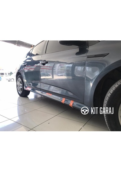 Kit Garaj Renault Megane 4 Yan Marşbiyel Hb Çift Plastik Boyasız