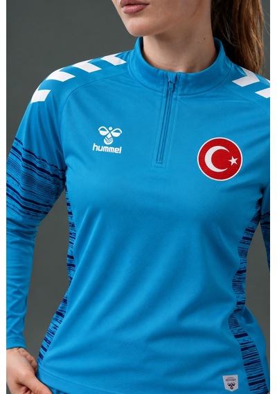 Hummel Milli Takım Line Antrenman Eşofman Üstü Turkuaz
