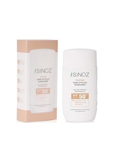 Sinoz Spf50 Tinted Sıvı Yüz Güneş Kremi - Yeni Nesil Güneş Filtreleri Ile Hibrit Formül 50ml