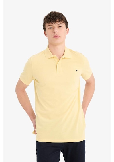 DeFacto Slim Fit Dar Kesim Polo Yaka Nakışlı Kısa Kollu Tişört D7665AX25SPYL488 DeFacto Slim Fit Dar Kesim Polo Yaka Nakışlı Kısa Kollu Tişört D7665AX25SPYL488