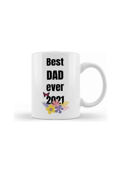 Best Dad Ever Papa Fathers Day Kupa Bardak Porselen Karışık