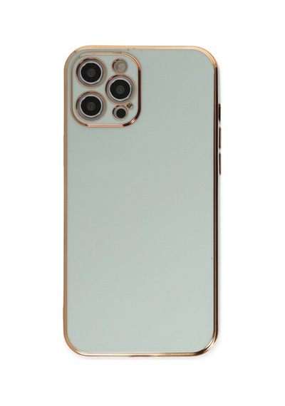 Apple iPhone Uyumlu 12 Pro Max Kılıf Volet Silikon - Açık Yeşil Bz8683140401177