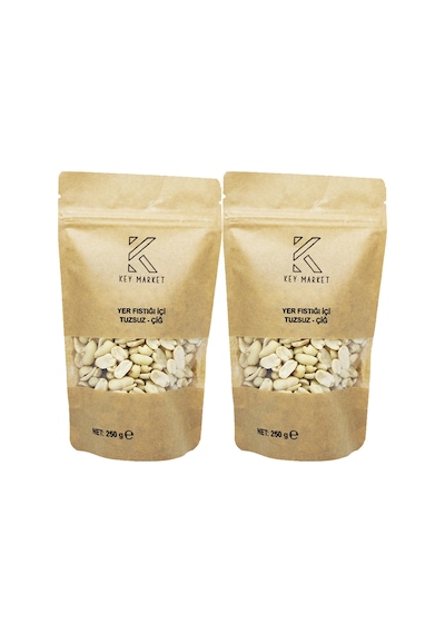 Key Market Tuzsuz Doğal Az Kavrulmuş Yer Fıstığı 500 G