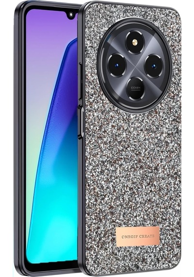 Mey İthalat Redmi 14c Bright Simli Kapak - Gold Altın