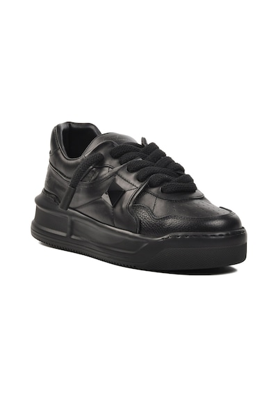 Siyah Cilt Erkek Sneaker Premium 1306 M Siyah Cilt Siyah