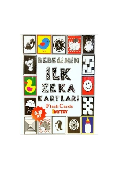 0-12 Ay Bebekler için Eğitici Zeka Kartları Flash Cards