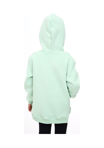 Toontoy Kız Çocuk Nakışlı Sweatshirt Açık Mint Yeşili Mint