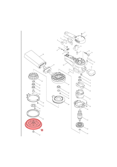 Makita BO6030 Yumuşak Taban 150MM Ürün Kodu 196684-1