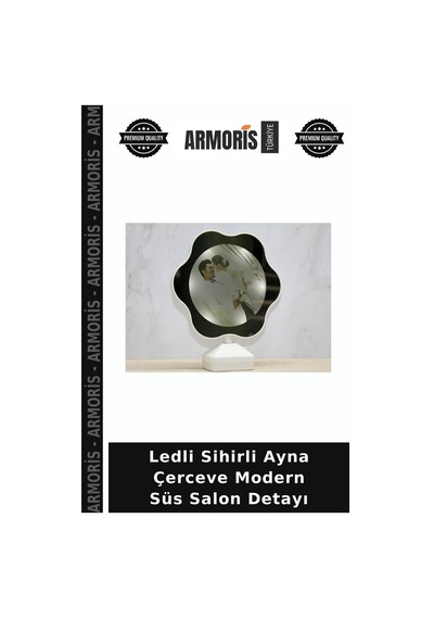 Ledli Sihirli Ayna Çerceve Modern Süs Salon Detayı Diğer