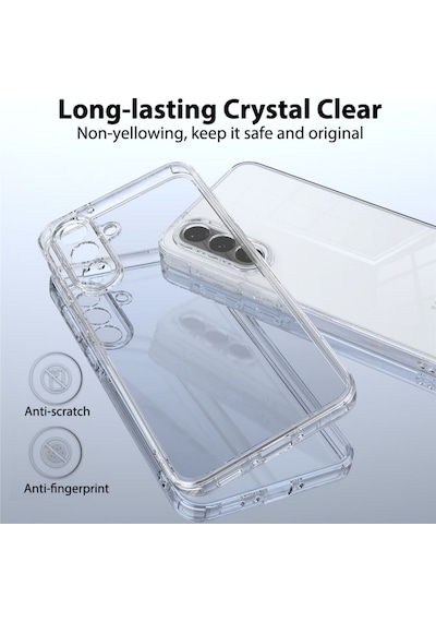 Samsung Galaxy A37 Uyumlu Silikon Kılıf - Pastel Renk Tonu Kamera Korumalı Esnek Kapak -Şeffaf