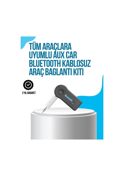Mey İthalat Araç İçi Bluetooth Aux Müzik Ve Telefon Görüşmesi Adaptörü