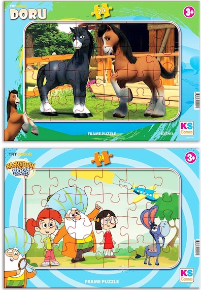 Ks Games Nasreddin Hoca Ve Doru 24 Parça 2 Li Puzzle/Yapboz Set