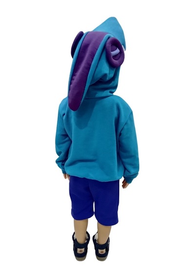 Kapüşonlu Cosplay Leon Shark Kostümü