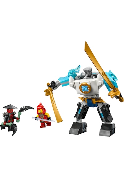 LEGO® NINJAGO® Zane’in Savaş Zırhı Mech’i 71827 - 6 Yaş ve Üzeri Çocuklar için 3 Minifigürlü Yaratıcı Oyuncak Yapım Seti (92 Parça)
