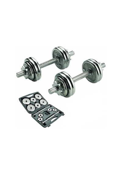 Ckspor 2 Adet 15 Kg Krom Dumbell Seti Çantalı Döküm Plaka Dambıl Seti Cks15
