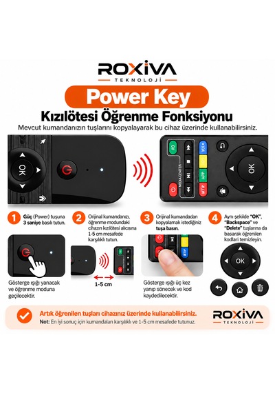 Mini Kablosuz Air Mouse Klavyeli Kumanda Android Tv / Tv Box /pc/projektör Uyumlu