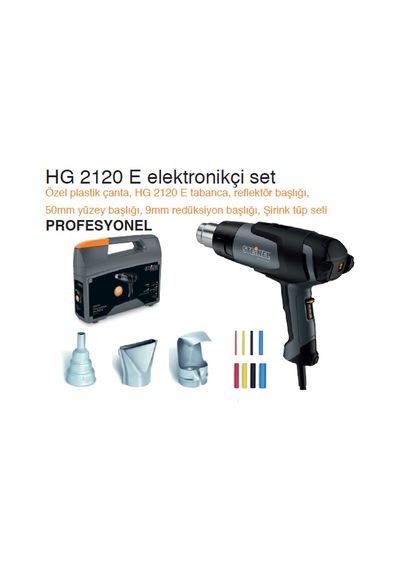 Steınel Hg 2120 E Set Sıcak Hava Tabancası 2200w Profesyonel