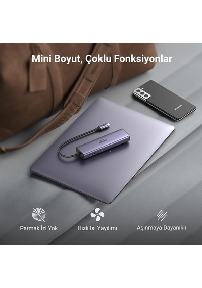 Usb C Hub 4k 60hz Hdmı Hdr 1gbps Ethernet 100w Pd, Sd/microsd, Macbook Air/pro, İpad İçin 2 Usb 3.0 Uyumlu