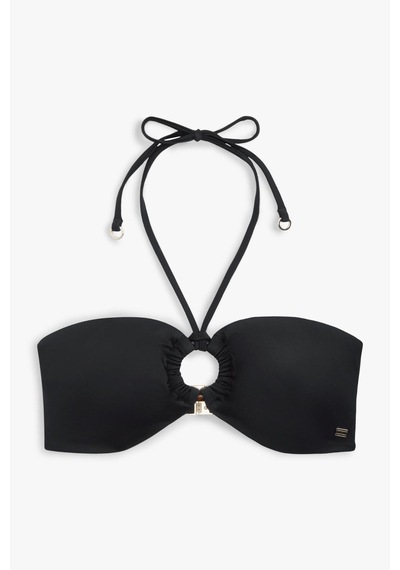 Tommy Hilfiger Bandeau Siyah Kadın Bikini Üstü-14683