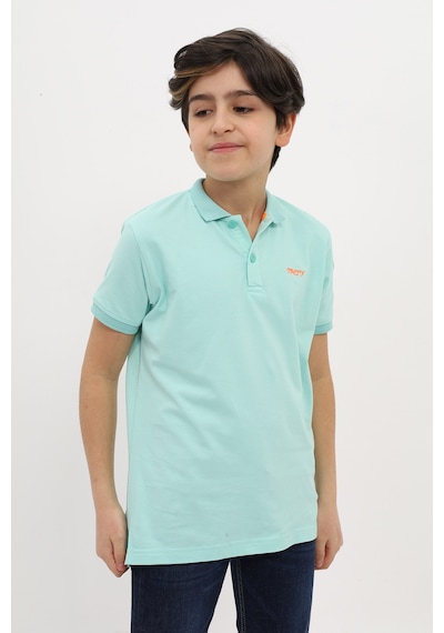 Toontoy Kids Toontoy Erkek Çocuk Nakışlı Tişört Mint Yeşili
