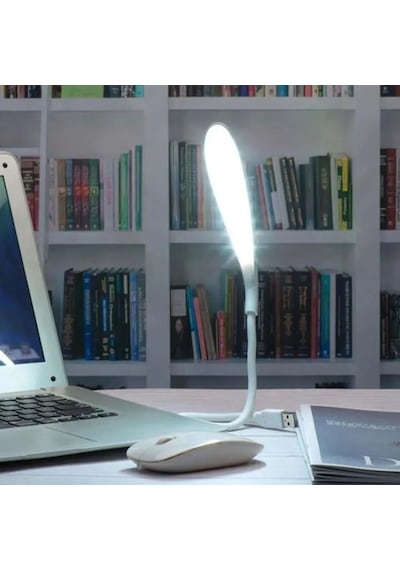 Buffer Usb Girişli 14 Ledli 3 Kademeli Dokunmatik Masa/kitap Okuma Lambası Ledi Beyaz Beyaz