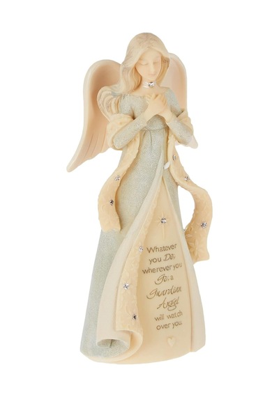 Enesco Foundations Koruyucu Melek Figürü, 10,72 Cm, Çok Renkli