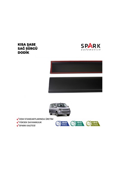 Volkswagen Transporter T5 2009-2014 Yıl Aralığı Uyumlu Kısa Şase Sağ Sürgü Dodik Seti 11 Parça