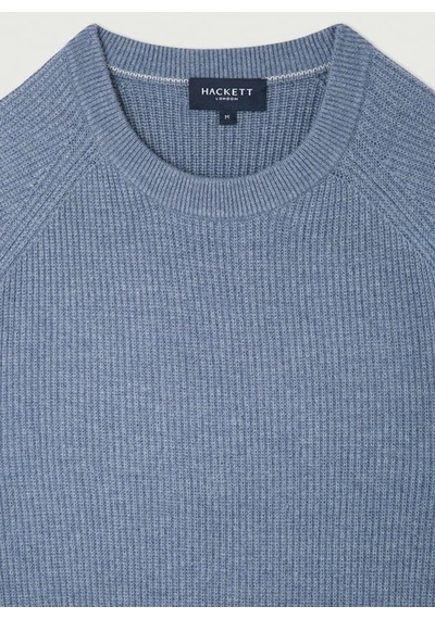 Hackett Mavi Erkek Bisiklet Slim Fit Kazak Hm703093