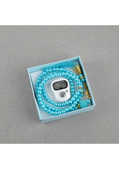 Zikirmatik Elektronik Tesbih Ve 99luk Namaz Tesbih Set 28805333