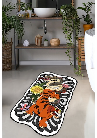 WILD ANIMALS DJT 70X120 CM Banyo Halısı Banyo Paspası