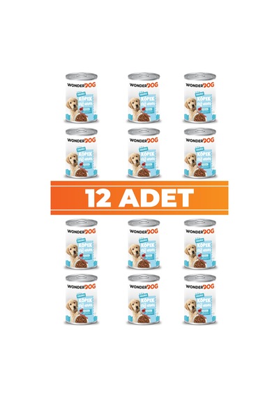 Wonderdog Kuzulu Yavru Köpek Konservesi 400gr X 12 Adet