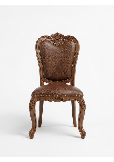 Orsay Klasik Fransız Stil Ahşap Sandalye Ceviz