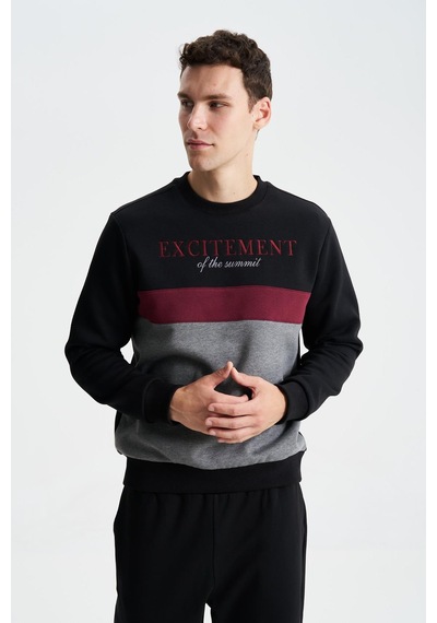 AR-MA Arma Erkek Regular Fit Yazılı Baskılı Bisiklet Yaka Sweatshirt 001