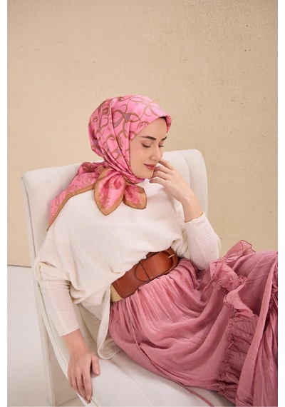 Silk Home Twill İpek Eşarp 11509-08 Pembe